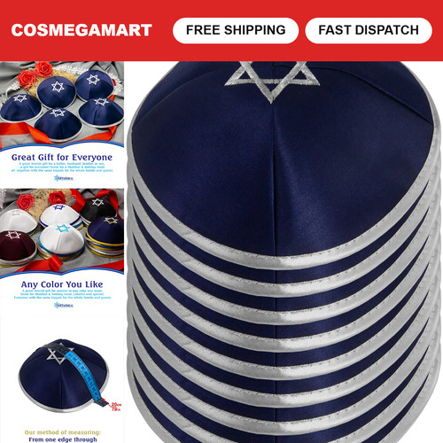 Satin kippah set 20cm - kippah,